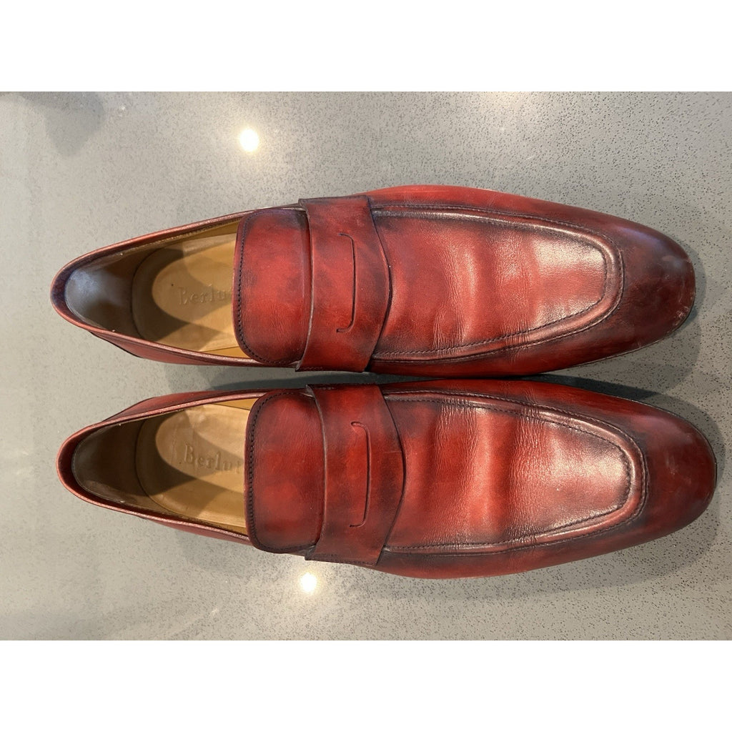 Berluti Loafers - Size 11 - Red MSRP $2k+