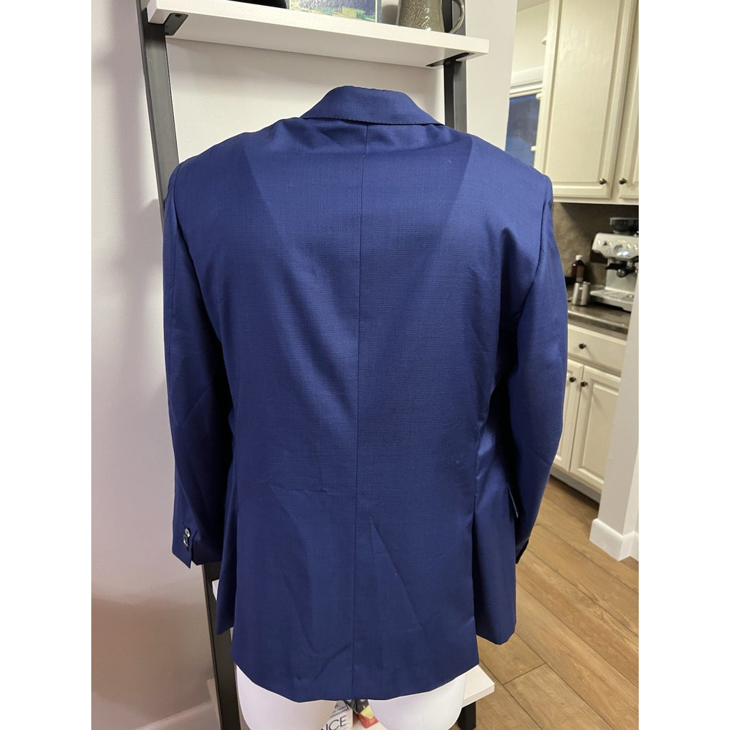 ISAIA Napoli Bright Blue Wool Sport Coat – 44R