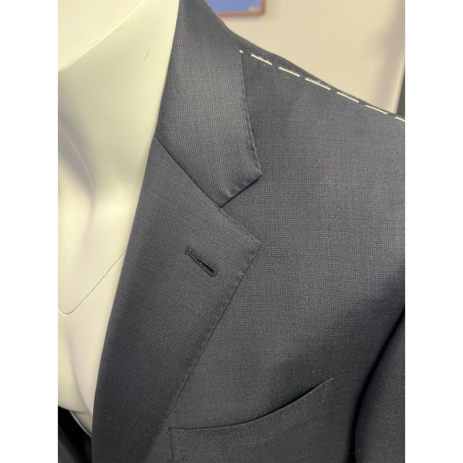 NEW Zegna Navy Trofeo Wool Suit – Size 56R