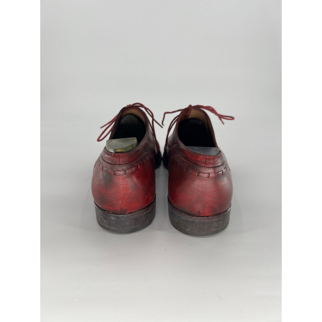 Berluti Oxblood Red Cap-Toe Oxfords - UK 11.5