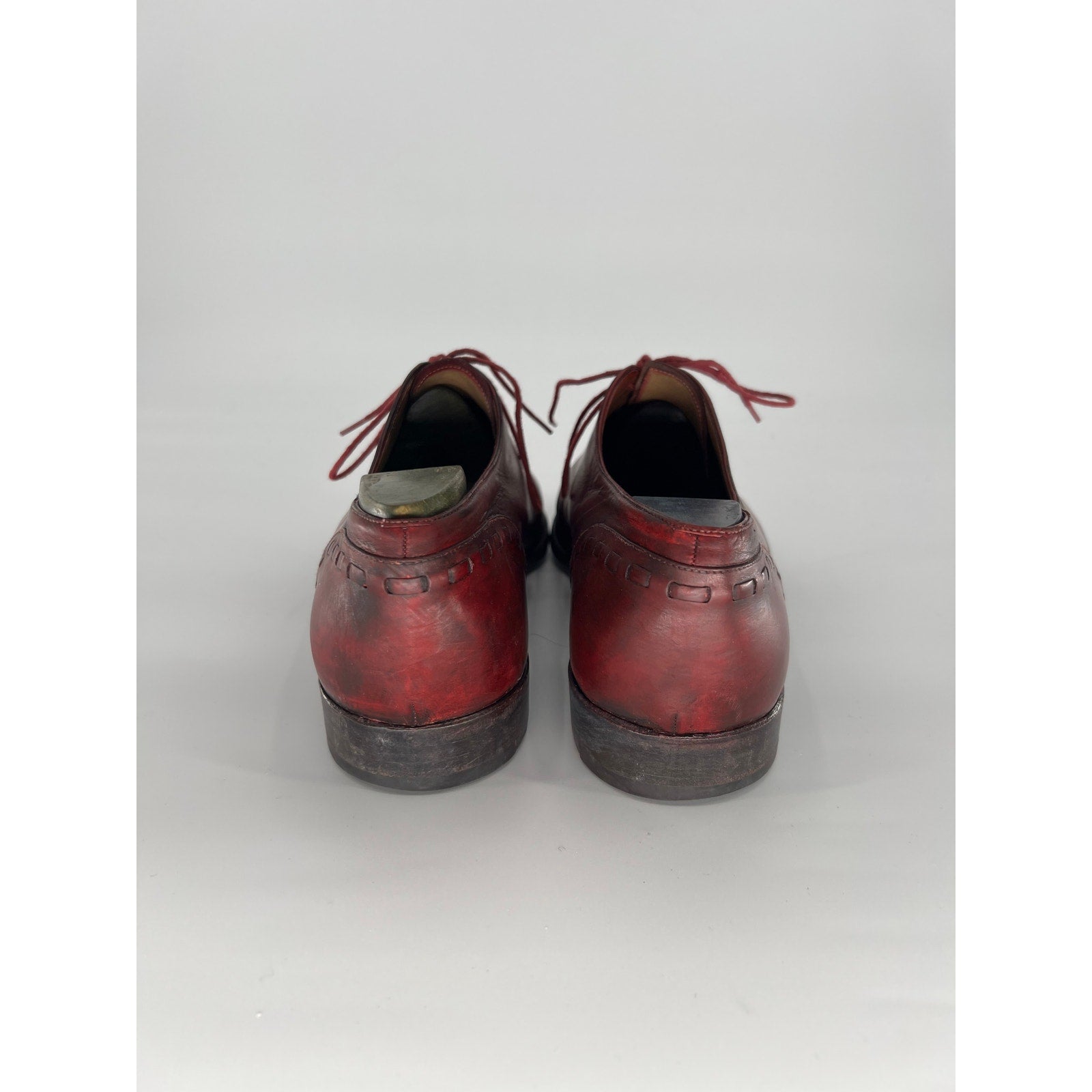 Berluti Oxblood Red Cap-Toe Oxfords - UK 11.5