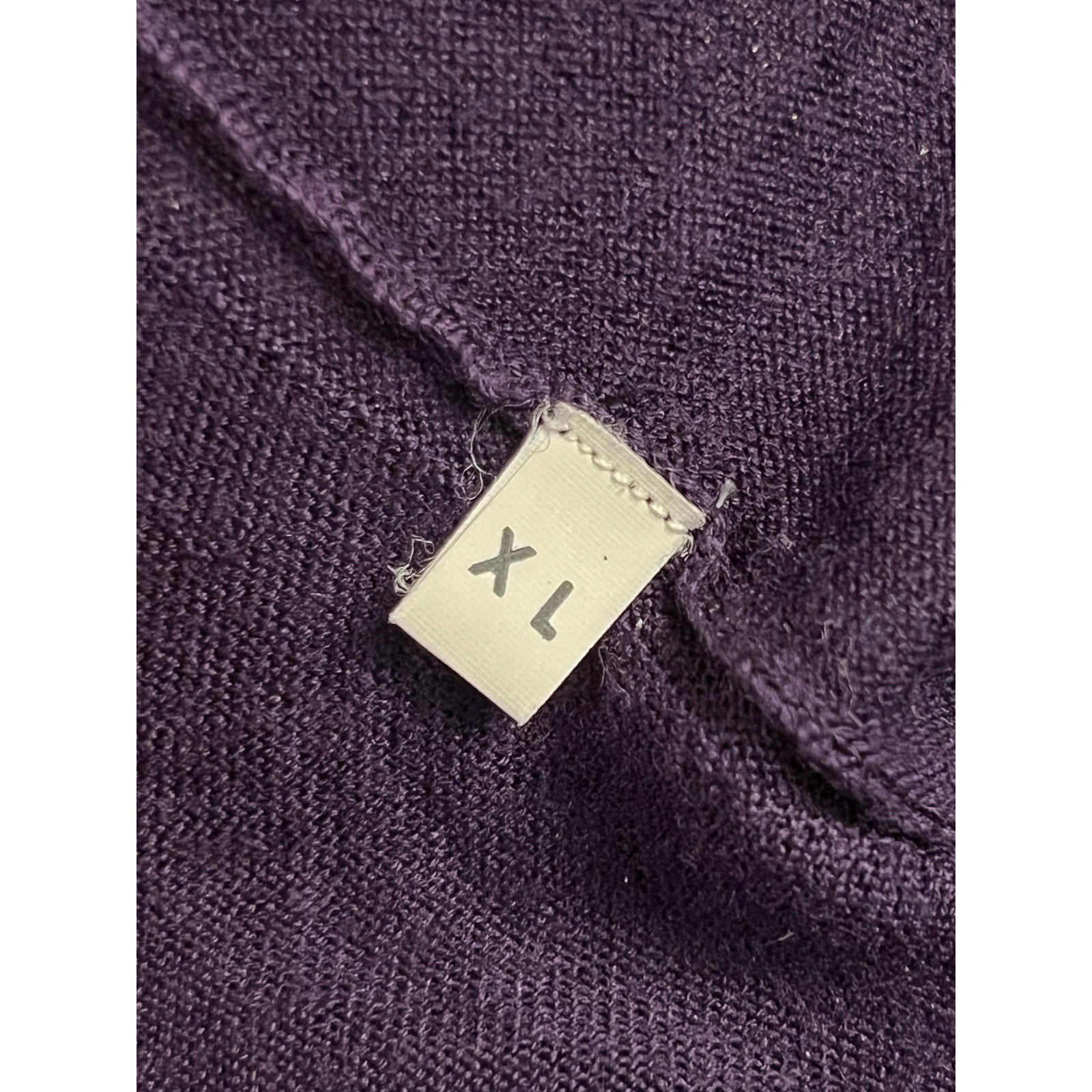 Cashmere Longsleeve Knit Polo in Aubergine