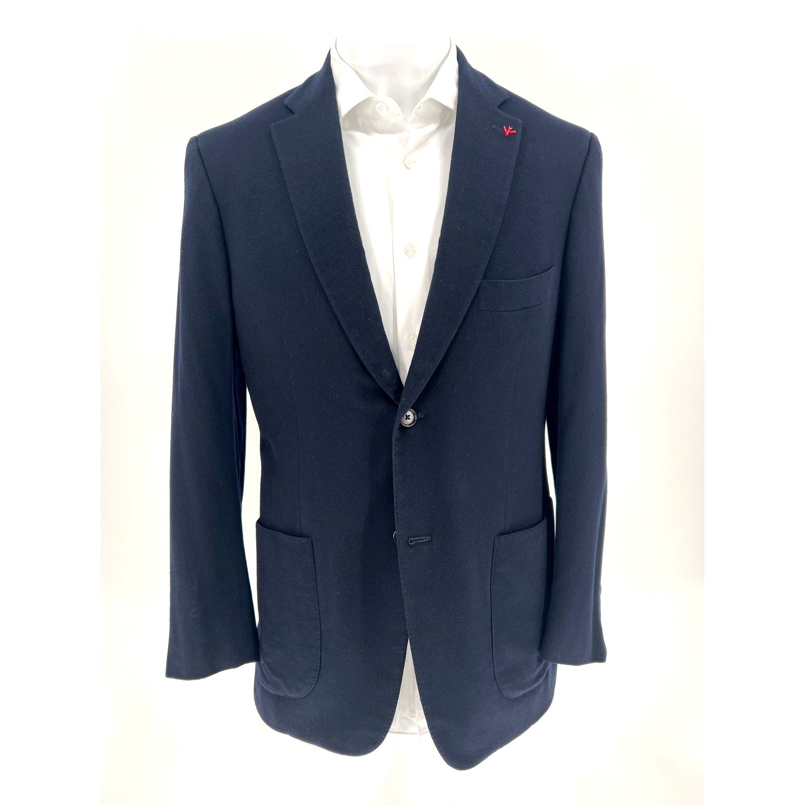 Isaia Aquacashmere Single Breasted Sport Coat – Navy – 54EU/44US