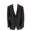 Canali Blue, Brown & Black Wool Check Sport Coat – EU 56 / US 46