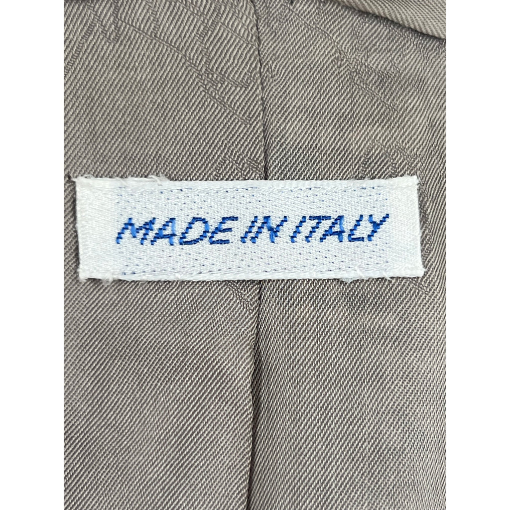 Brioni Blue & White Houndstooth 100% Silk DB Sport Coat - Size 54IT (44US)