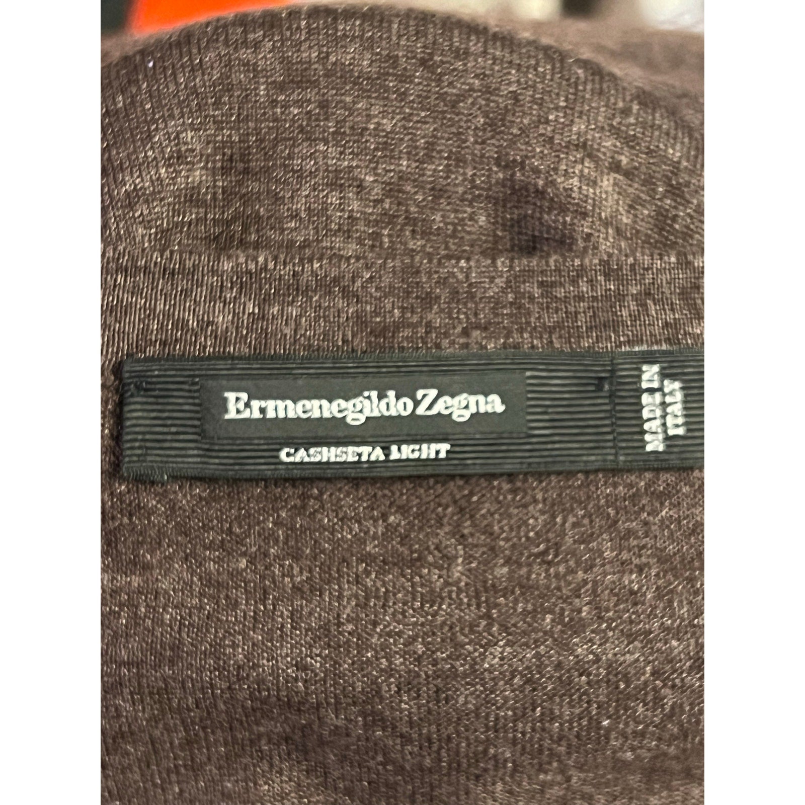 Ermenegildo Zegna Cashmere/Silk V-Neck Pullover Sweater in Brown