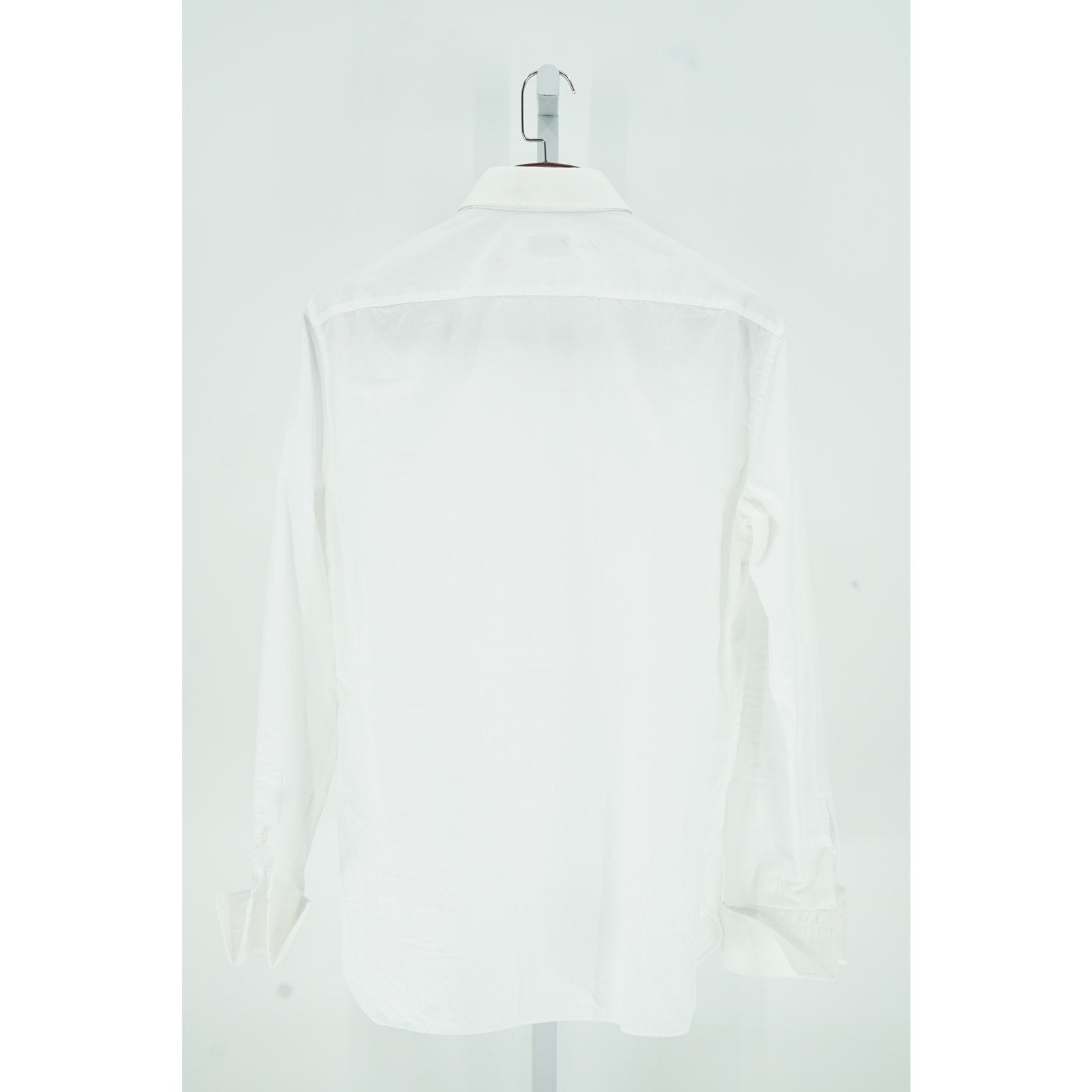 Zegna White 100% Cotton Dress Shirt - Size 44/17.5