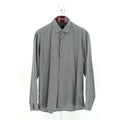 Zegna Grey-Blue Polka Dot Pattern Dress Shirt - Size XXL