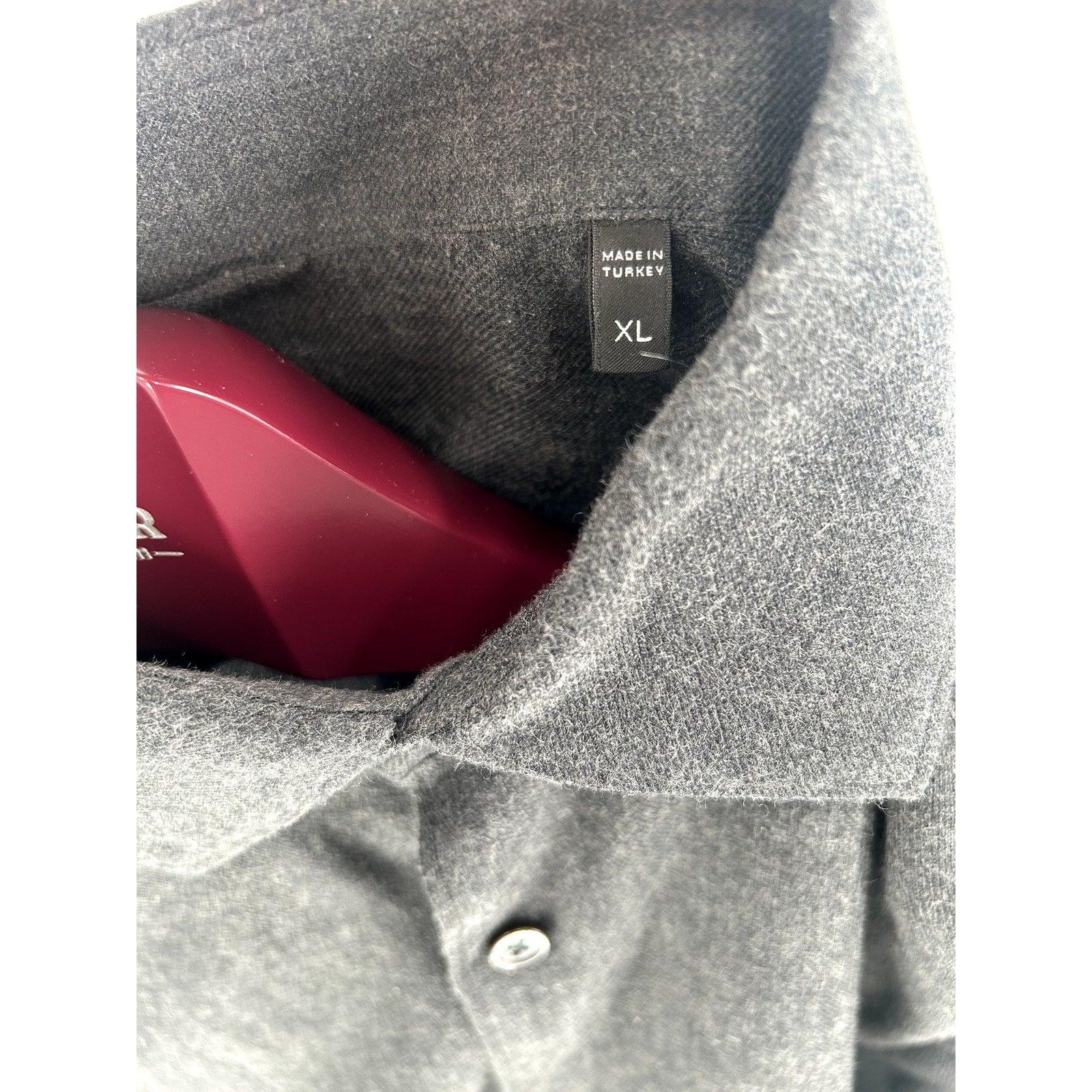 Zegna Solid Grey CashCo Dress Shirt - Size XL (IT)