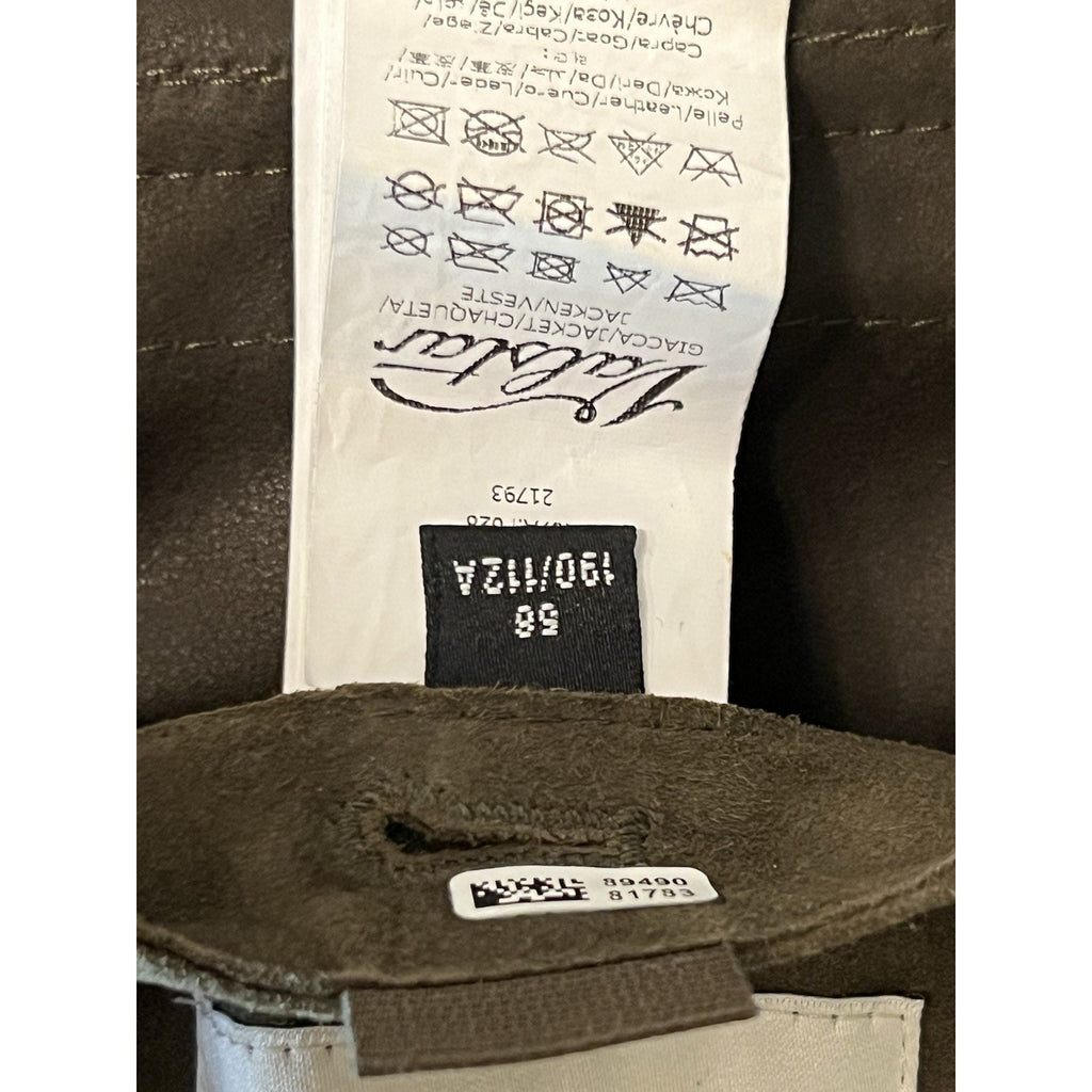 ICONIC Valstar Valstarino Suede Jacket - Olive Green - Size 56