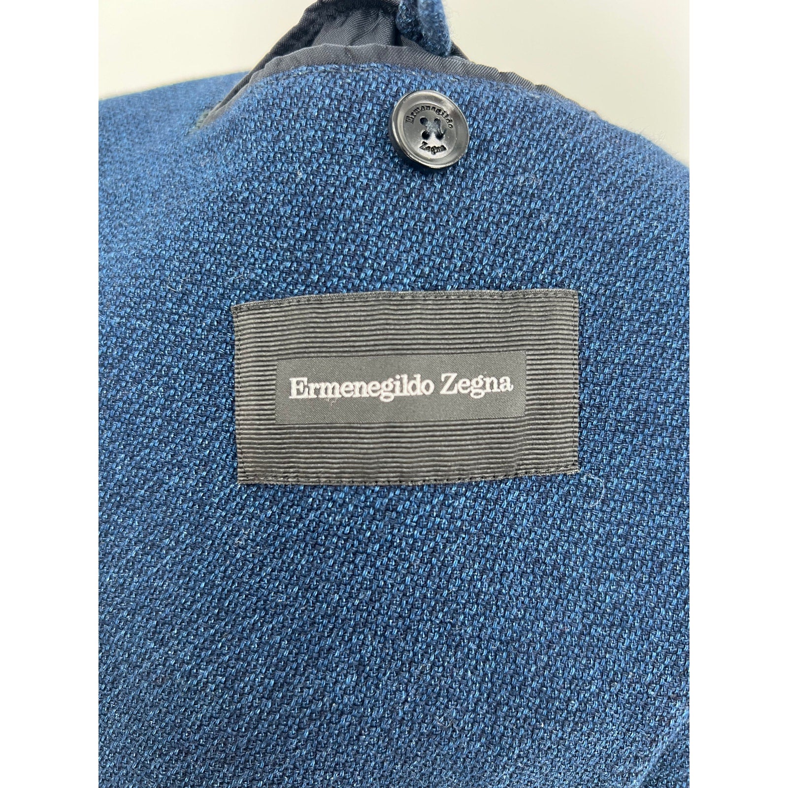 Ermenegildo Zegna Blue Cotton Knit Sport Jacket – 56 EU / 44 US