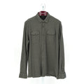 Zegna Green Patterned 50% Cotton 50% Wool Overshirt - Size XL/54