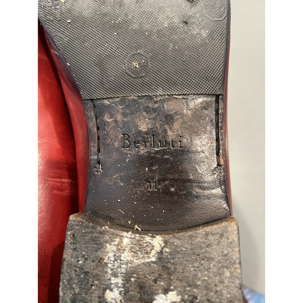 Berluti Loafers - Size 11 - Red MSRP $2k+
