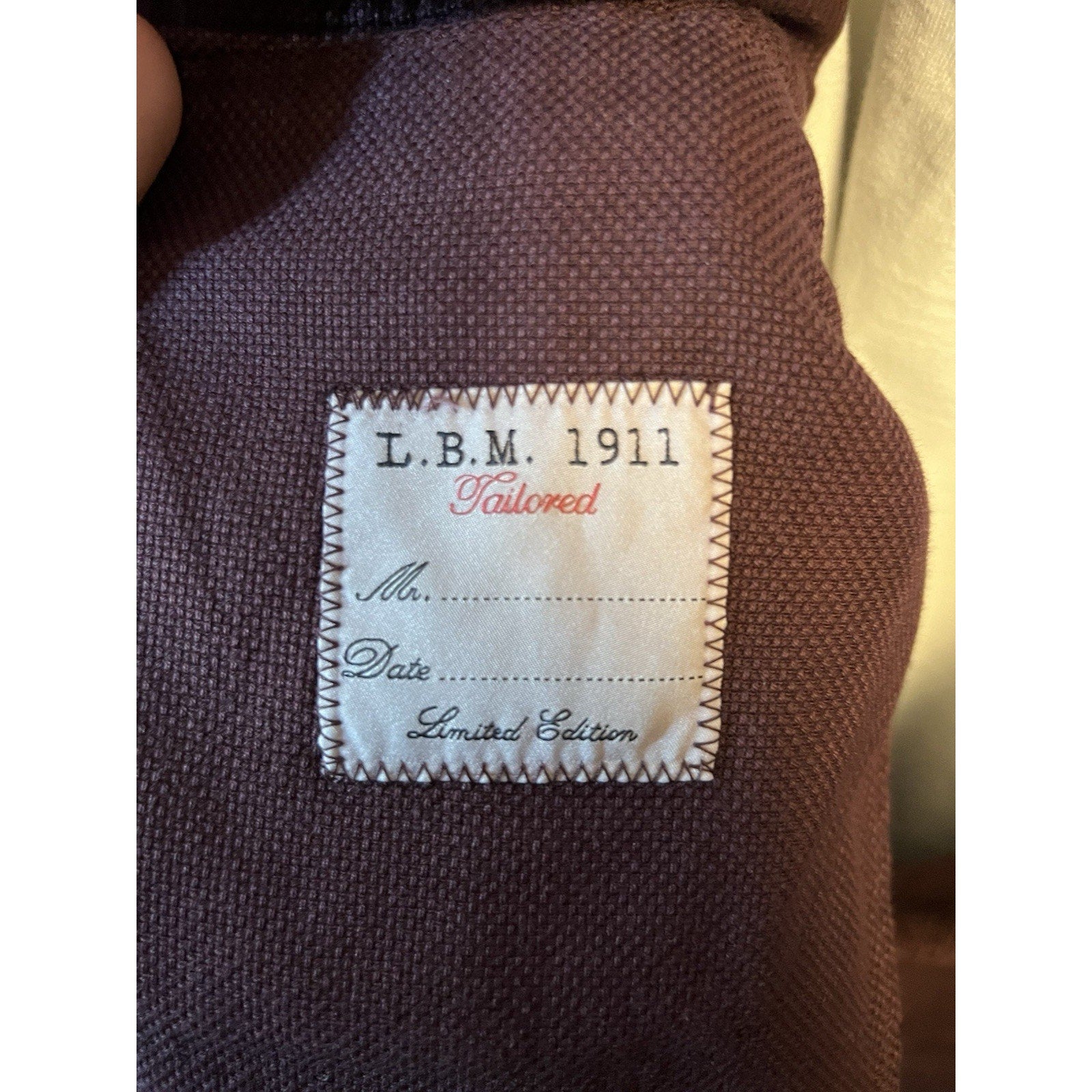 LBM 1911 Red Cotton Sport Coat - Size 44R