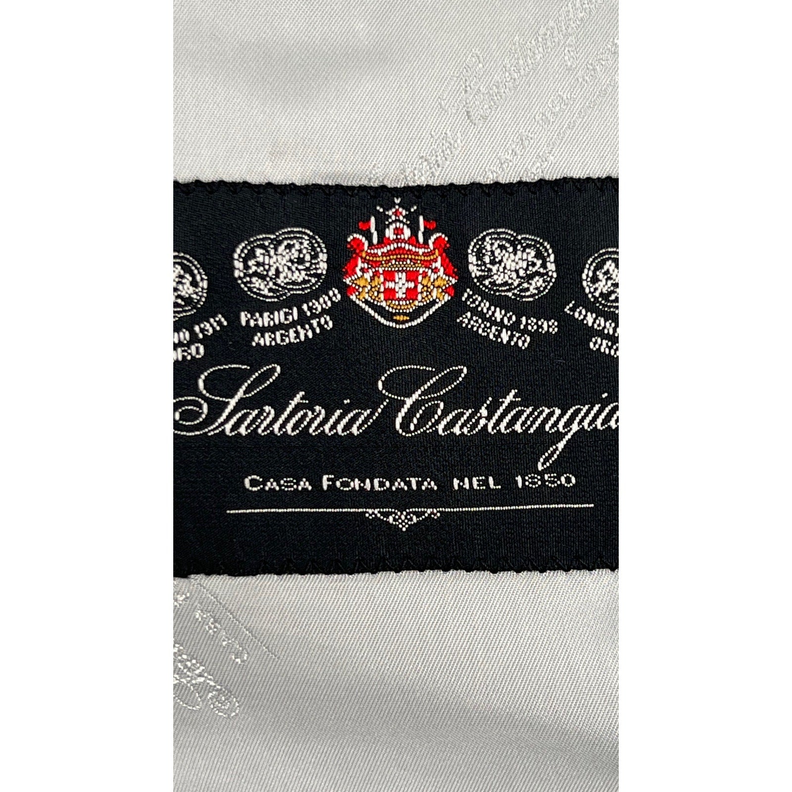 Sartoria Castangia Grey Windowpane Silk Cashmere Sport Coat - Size 54IT (44US)