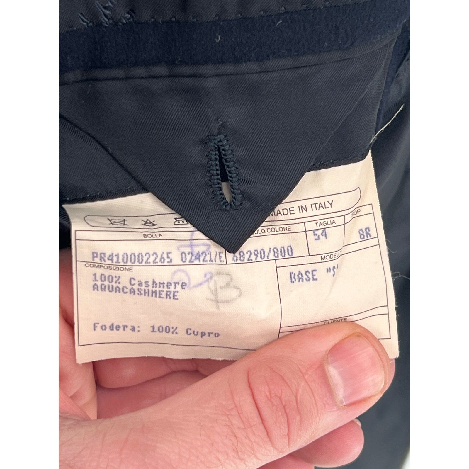 Isaia Aquacashmere Single Breasted Sport Coat – Navy – 54EU/44US