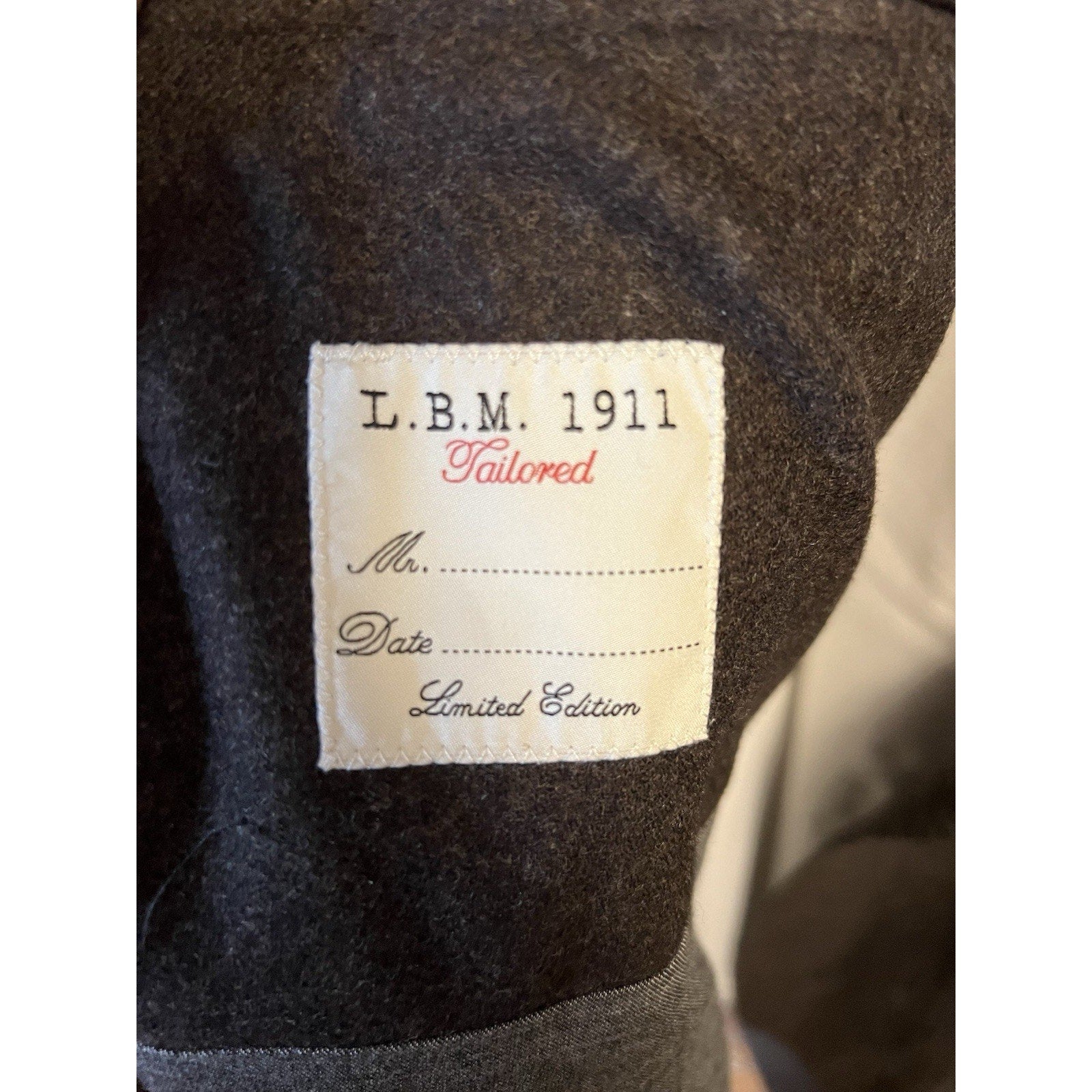 LBM 1911 Cocoa Wool Flannel Hybrid Sport Coat W/ Zip In Gilet - 54r
