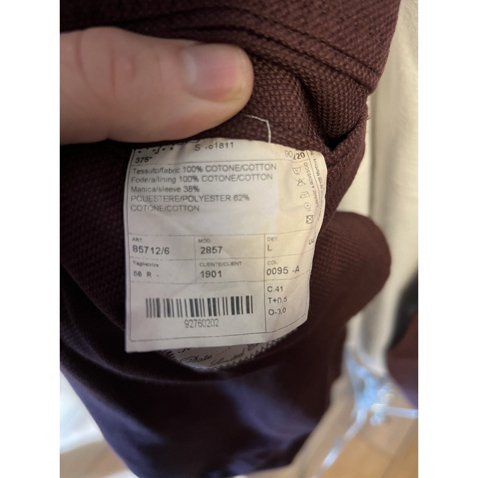 LBM 1911 Red Cotton Sport Coat - Size 44R