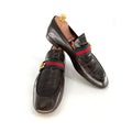 Gucci Donnie Loafers in Dark Brown Leather with Web Stripe – Size 12