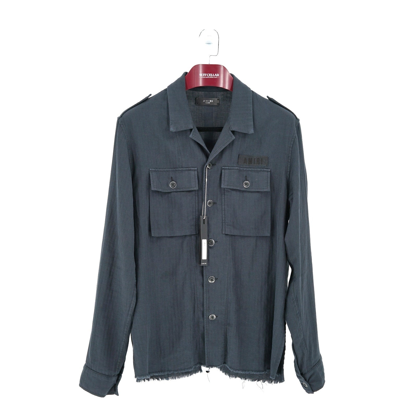 NWT Amiri Cashmere Military Cashmere/Cotton Blend Overshirt XL
