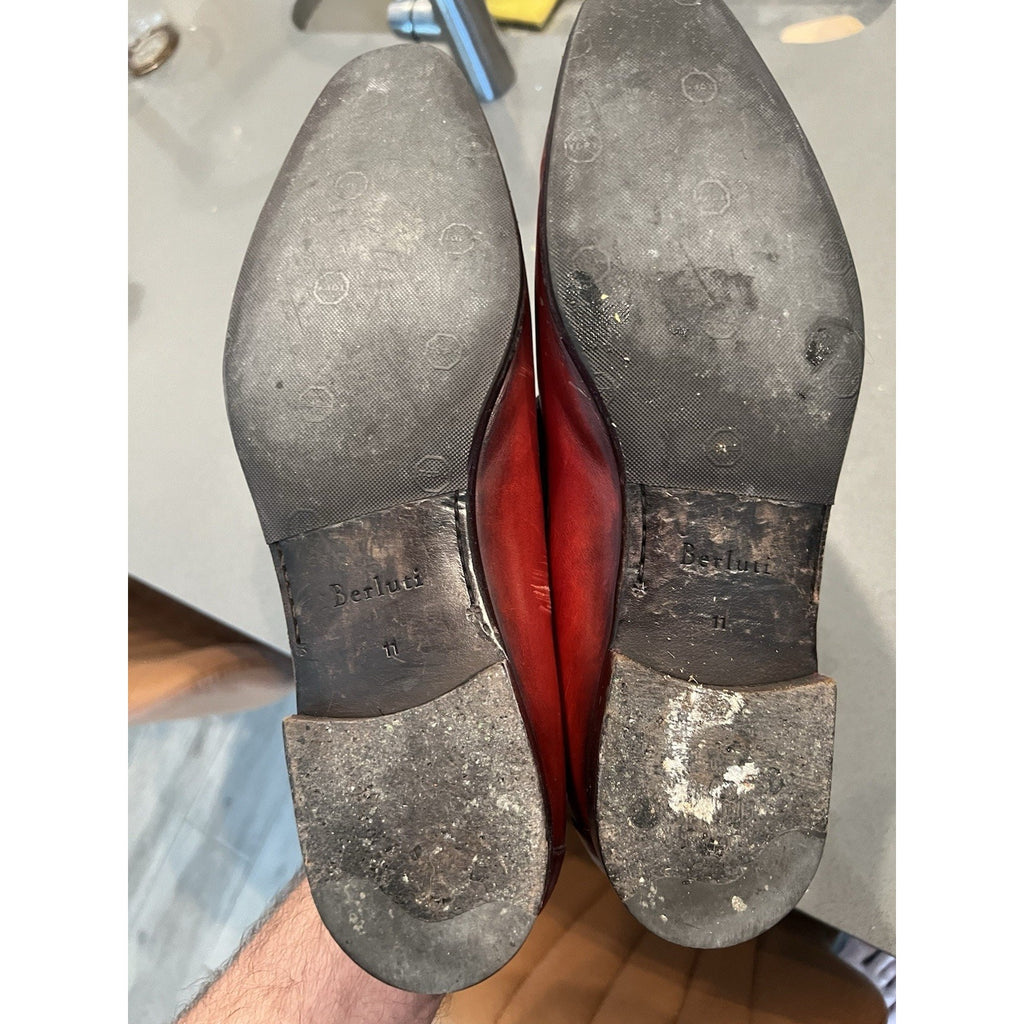 Berluti Loafers - Size 11 - Red MSRP $2k+