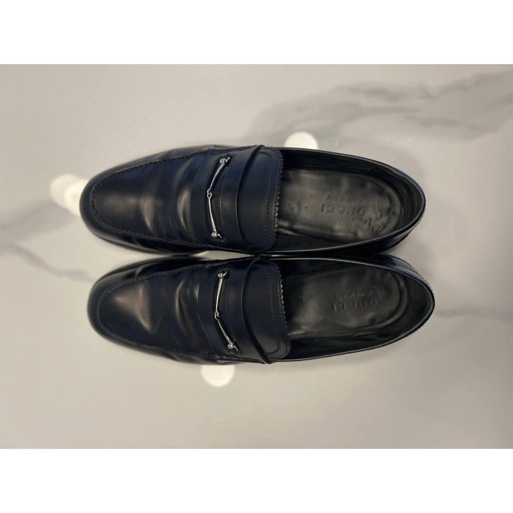 Gucci Micro Horsebit Loafers in Black - Size 12