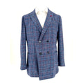 Isaia Napoli Dandy Attitude Double-Breasted Plaid Sport Coat – 56EU/44US