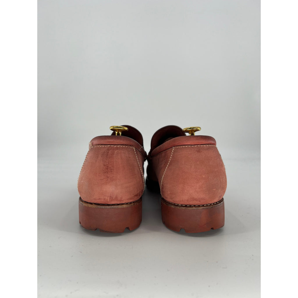 Tom Ford Era Gucci Terra Cotta Nubuck Horsebit Kiltie Lug Sole Loafers US 12.5 D Italy