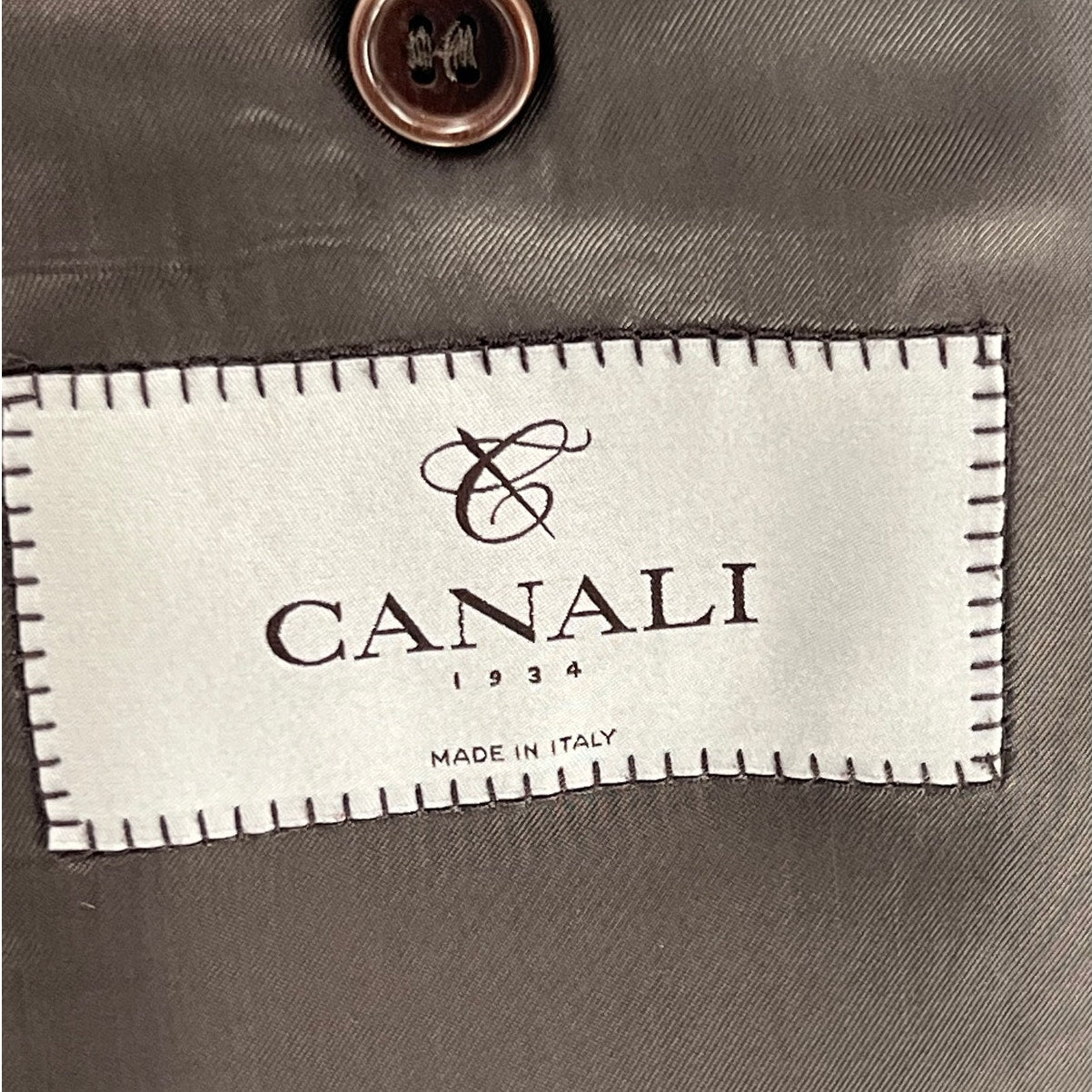 Canali Blue, Brown & Black Wool Check Sport Coat – EU 56 / US 46