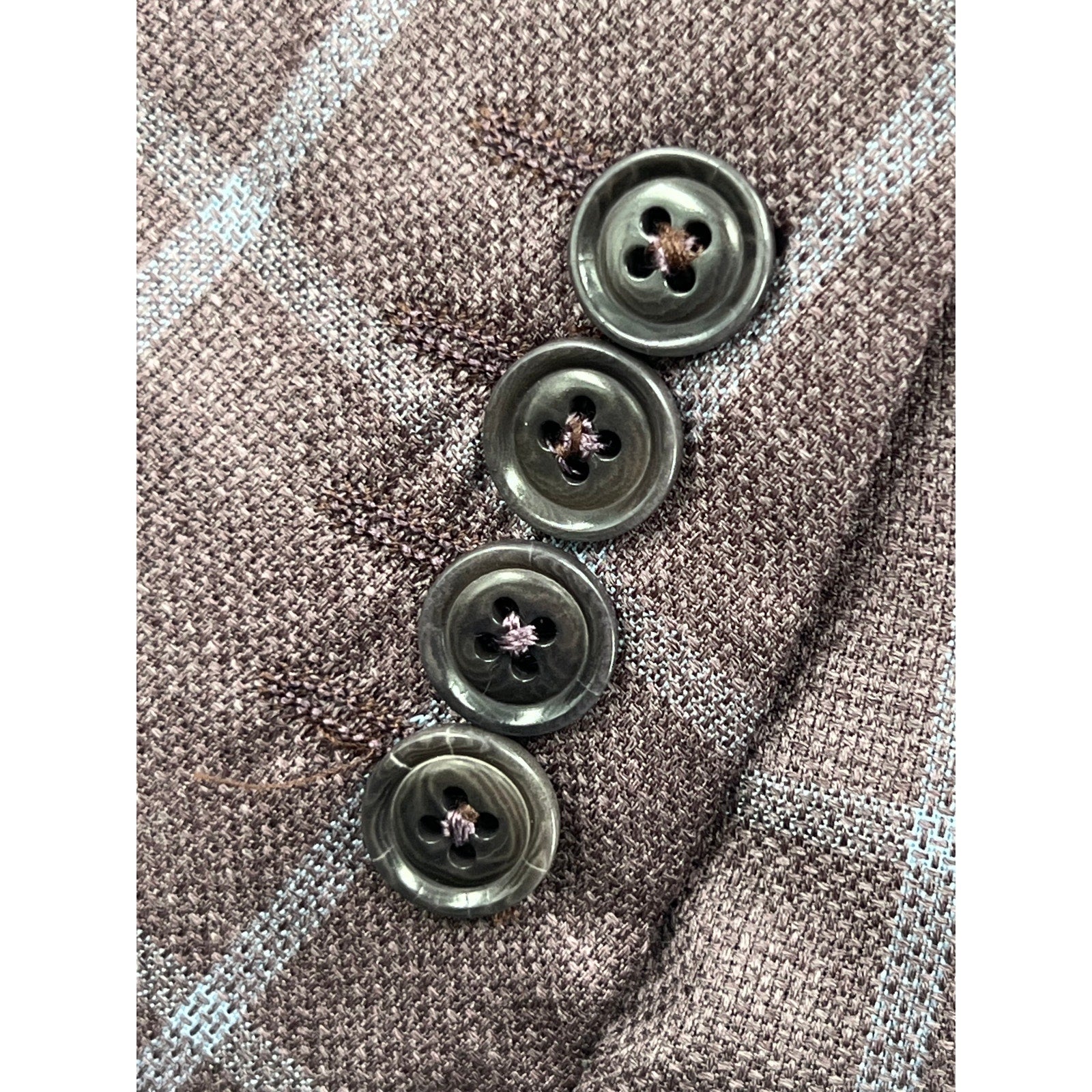 Zegna Zero Weight Burgundy Wool Windowpane Sport Coat – EU 56 / US 44