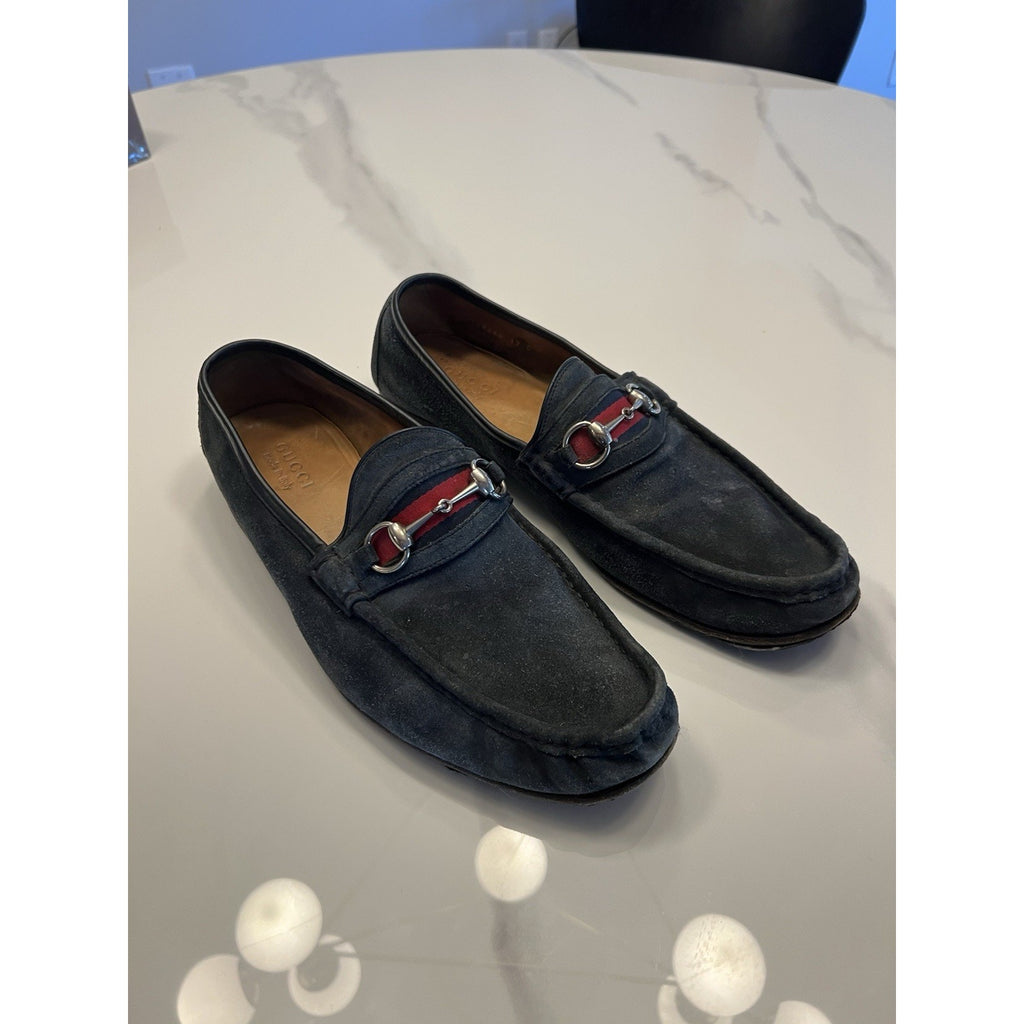 Gucci 1953 Horsebit Loafer in Navy - Size 13