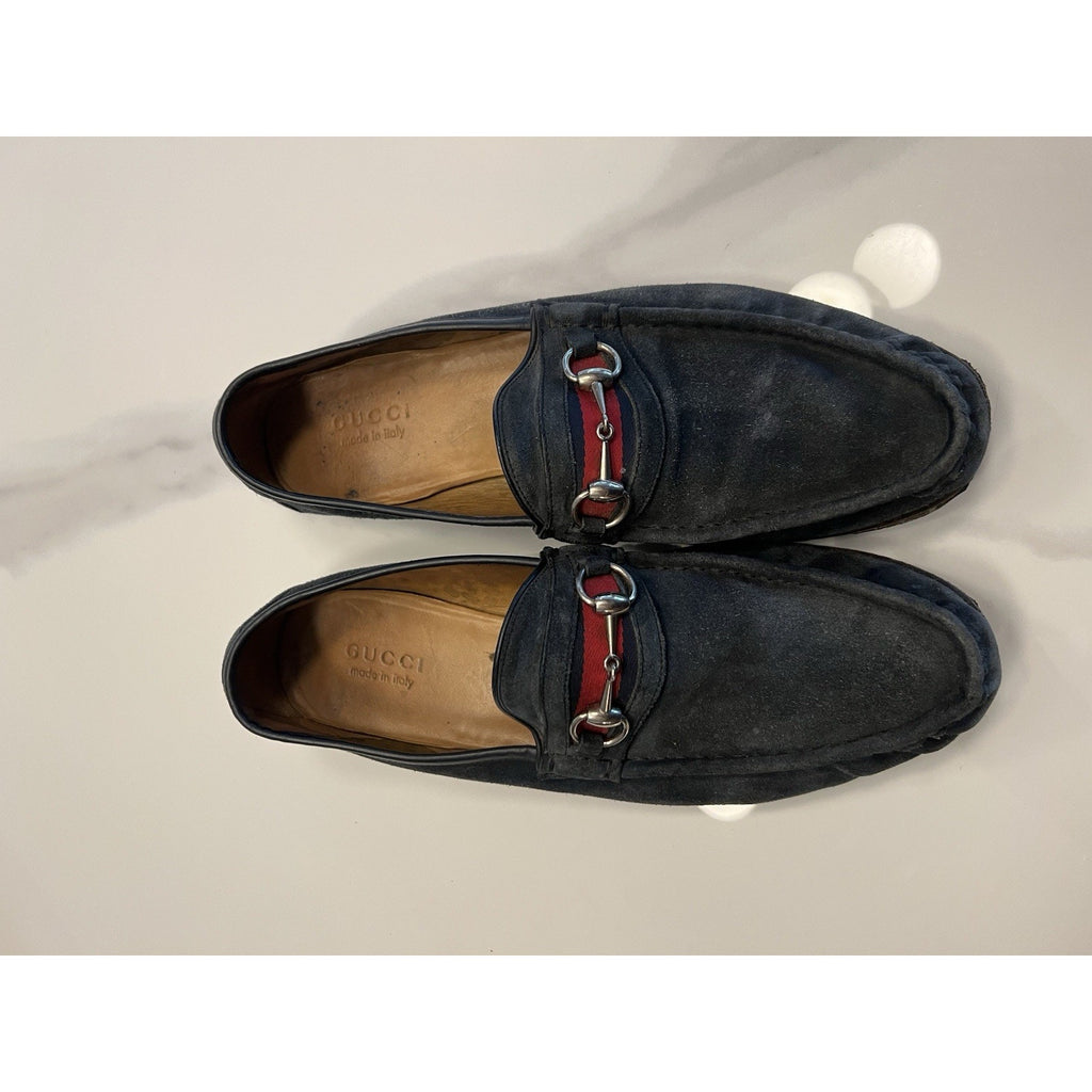 Gucci 1953 Horsebit Loafer in Navy - Size 13