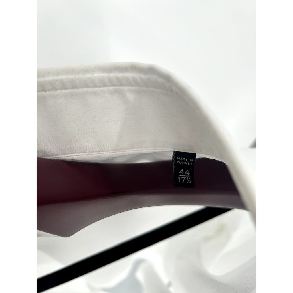 Zegna White 100% Cotton Dress Shirt - Size 44/17.5