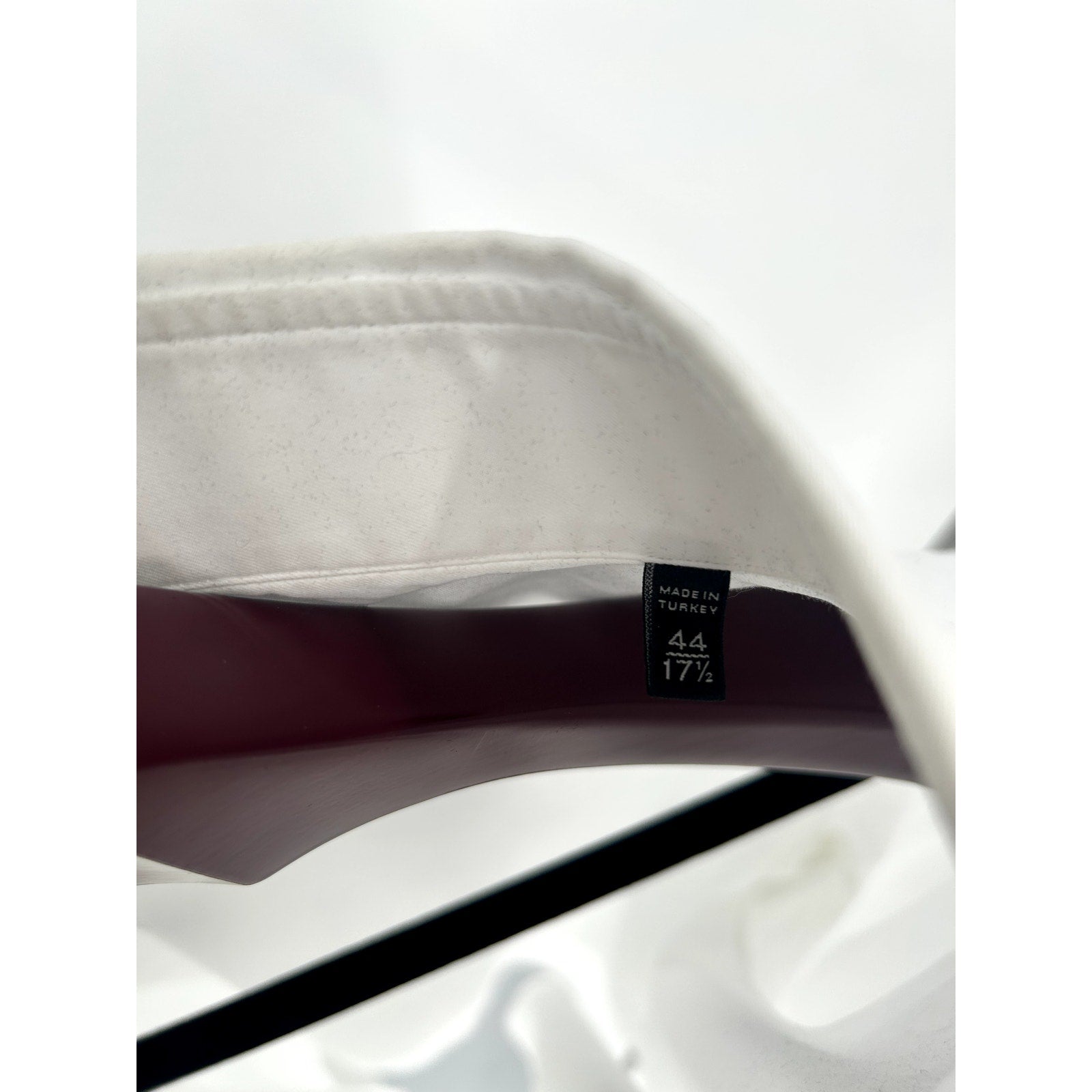 Zegna White 100% Cotton Dress Shirt - Size 44/17.5