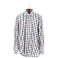 Peter Millar Purple-Blue-Brown 100% Cotton Dress Shirt - Size L