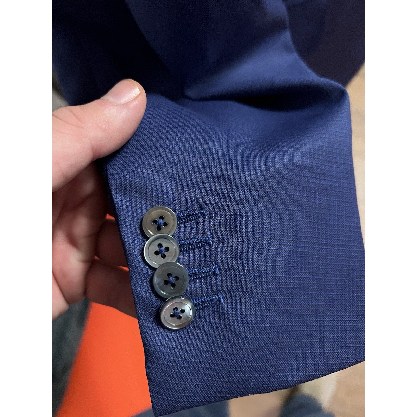 ISAIA Napoli Bright Blue Wool Sport Coat – 44R